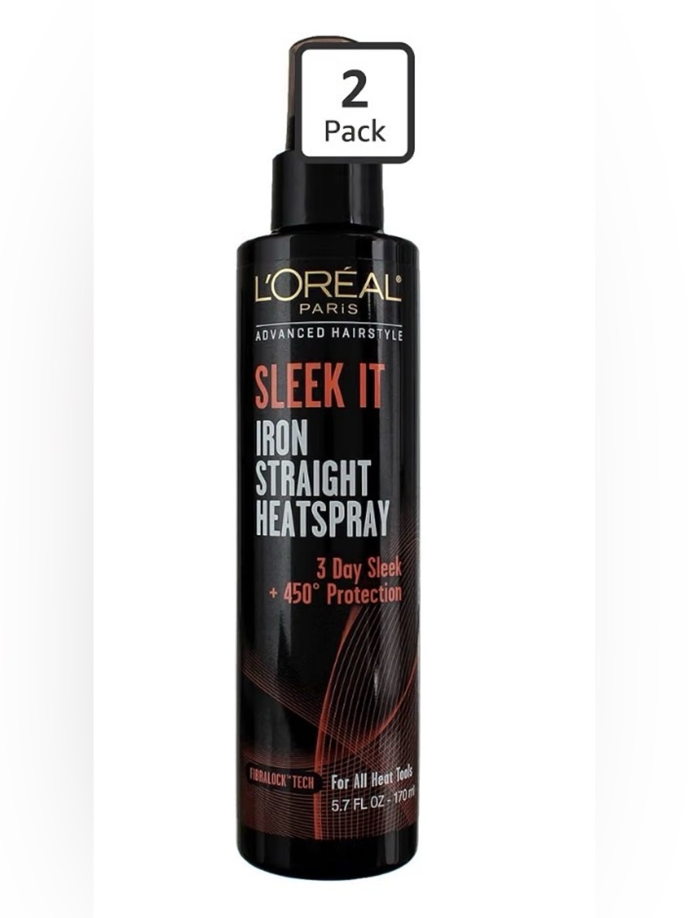 L'Oréal Sleek It Iron Straight Heatspray - set of 2 (120)